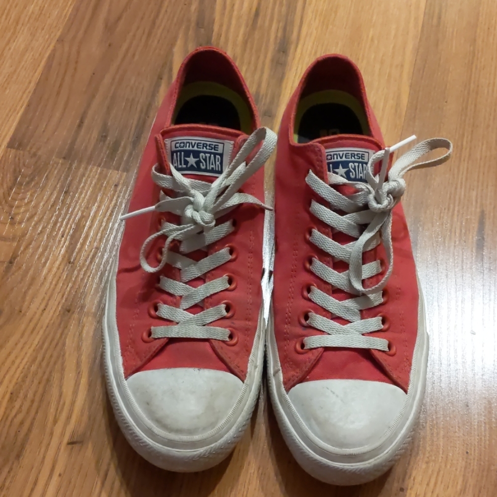 Red Converse with Lunarlon